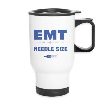 Je pourrais être votre ambulancier ambulancier un jour secouriste - Tasse isotherme avec poignée - blanc - Devant