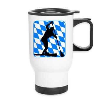 sup racing bavaria x - Thermobecher mit Tragegriff - Weiß - Vorne