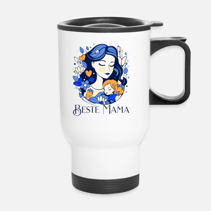 Best Mom - Thermal mug with handle - white