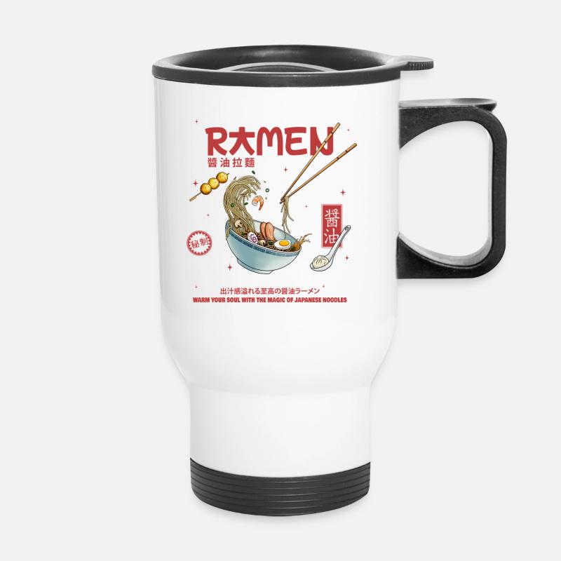 Ramen - Thermobecher mit Tragegriff - Weiß