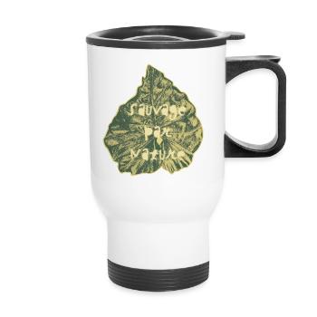 Sauvage par Nature - Tasse isotherme avec poignée - blanc - Devant