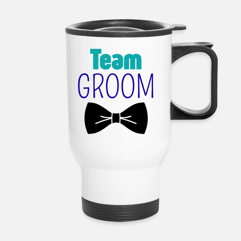 TeamGroom - Thermal mug with handle - white