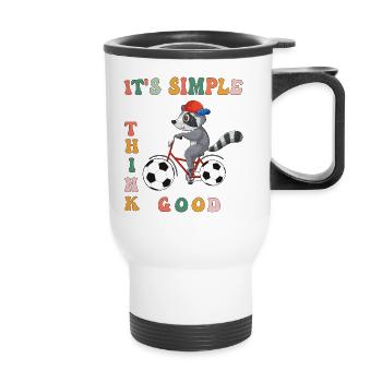 Football Event - Thermal mug with handle - white - Front