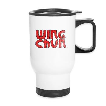Wing Chun Chung Self-Defense - Thermal mug with handle - white - Front