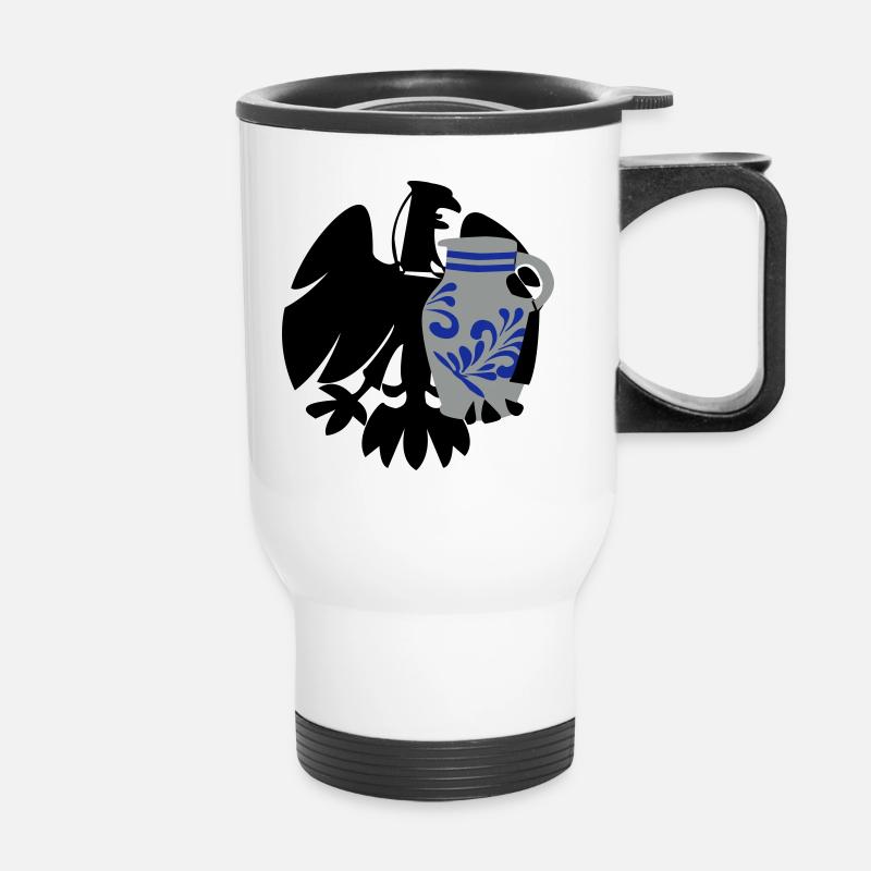 Adler & Bembel - Thermobecher mit Tragegriff - Weiß