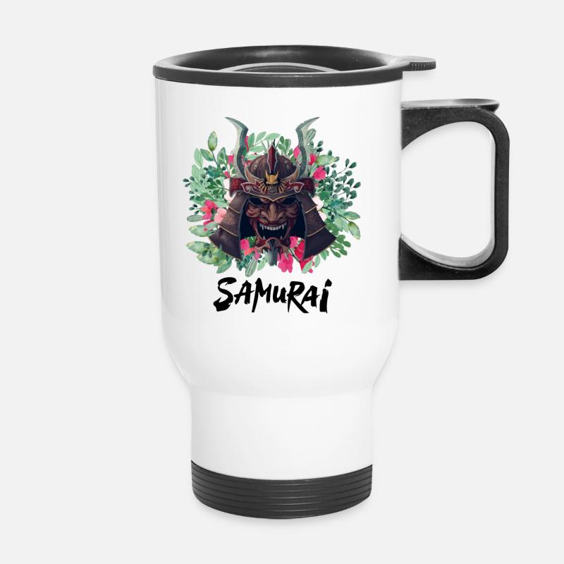Samurai - Thermobecher mit Tragegriff - Weiß