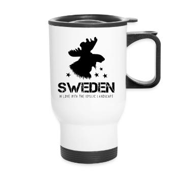 Suède - Tasse isotherme avec poignée - blanc - Devant