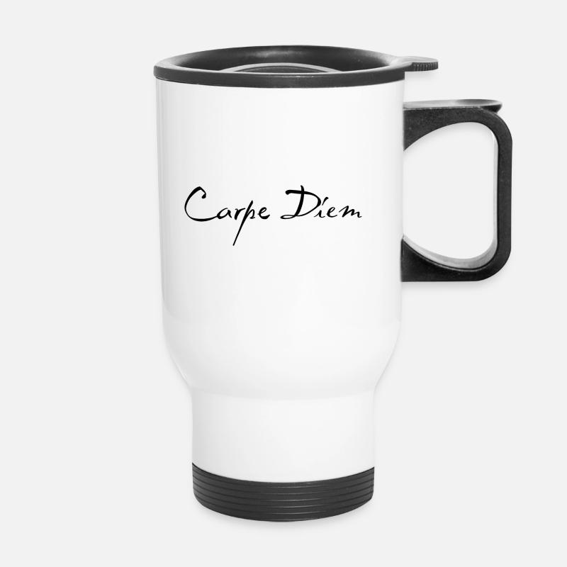 Carpe Diem - Thermal mug with handle - white