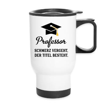 professor - Thermobecher mit Tragegriff - Weiß - Vorne