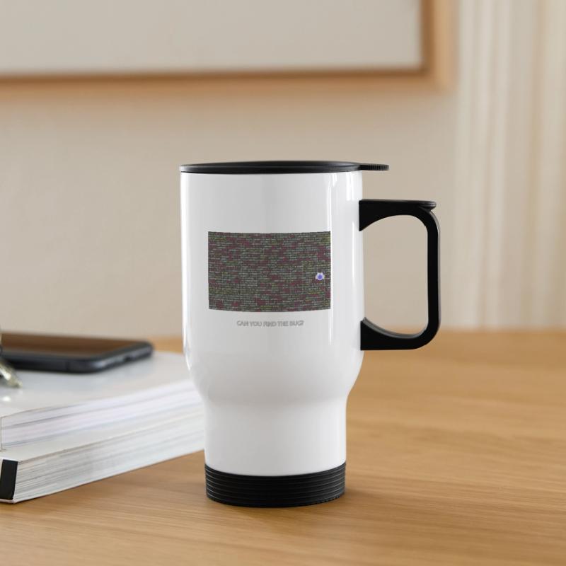 Programmierer, Coder, Bugs, Debugging Thermobecher mit Tragegriff
