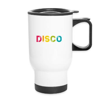 DISCO - Thermobecher mit Tragegriff - Weiß - Vorne