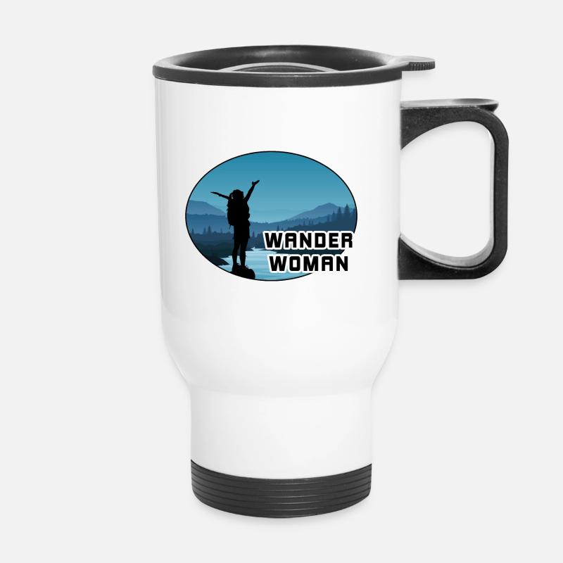 Femme errante - Tasse isotherme avec poignée - blanc