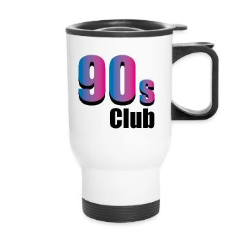 Club des années 90 - Tasse isotherme avec poignée - blanc - Devant