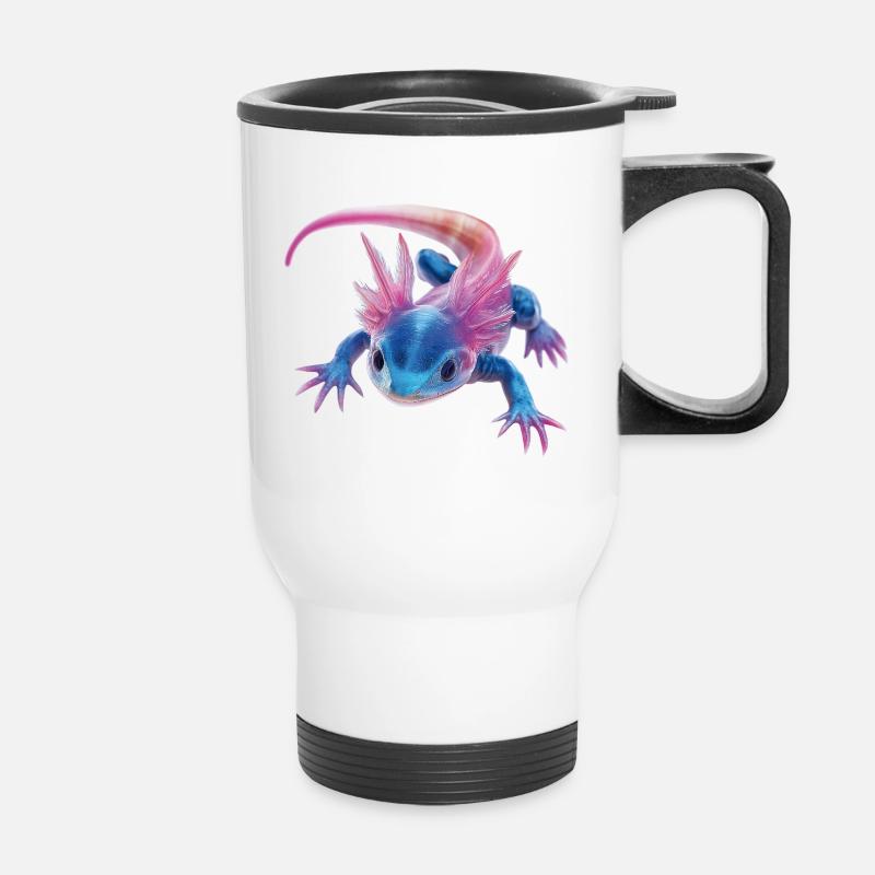 Axolotl - Thermobecher mit Tragegriff - Weiß