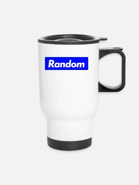 Random - Thermobecher mit Tragegriff - Weiß