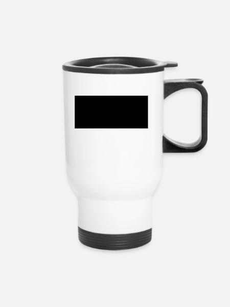black - Thermobecher mit Tragegriff - Weiß