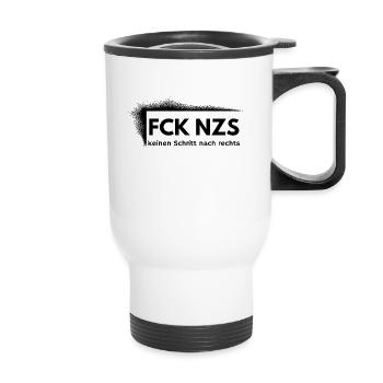 FCK NZS - Thermobecher mit Tragegriff - Weiß - Vorne