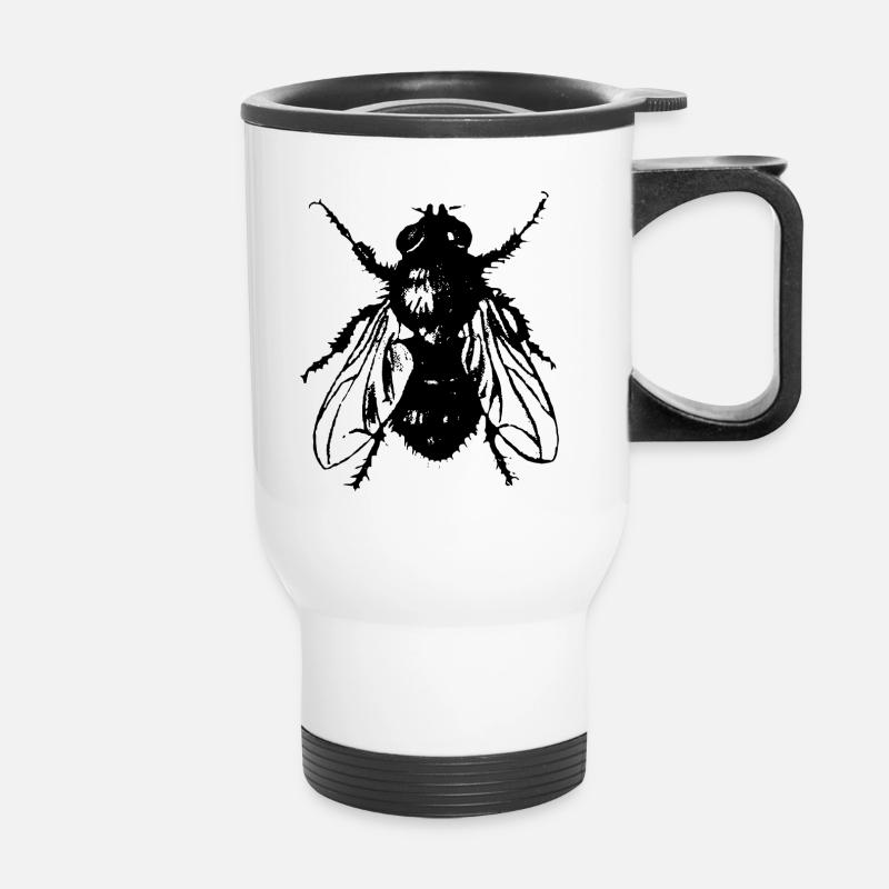 The Fly - Thermal mug with handle - white