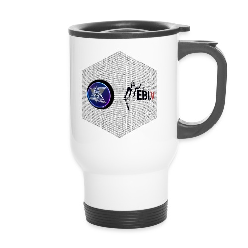 disen o dos canales cubo binario logos delante - Thermal mug with handle