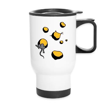 maus - Tasse isotherme avec poignée - blanc - Devant