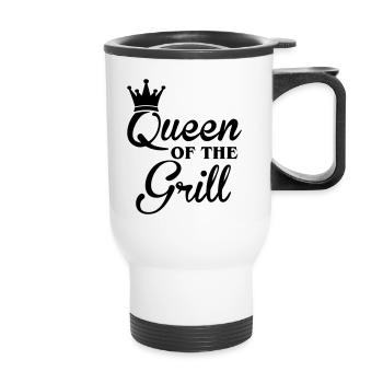 Queen of the Grill - Thermobecher mit Tragegriff - Weiß - Vorne