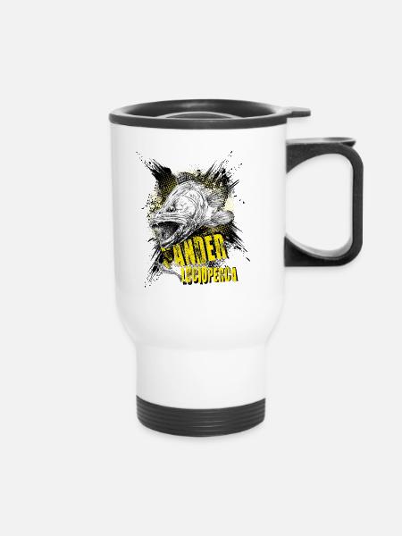 Zander - Thermobecher mit Tragegriff - Weiß