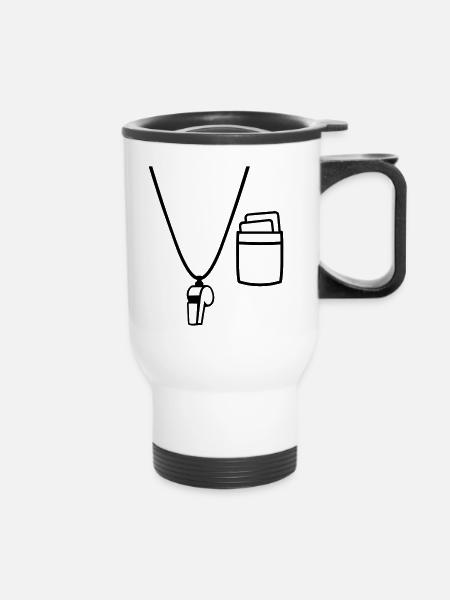 Referee - Thermal mug with handle - white