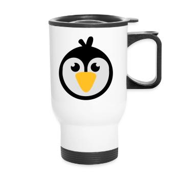 Manchot - Tasse isotherme avec poignée - blanc - Devant