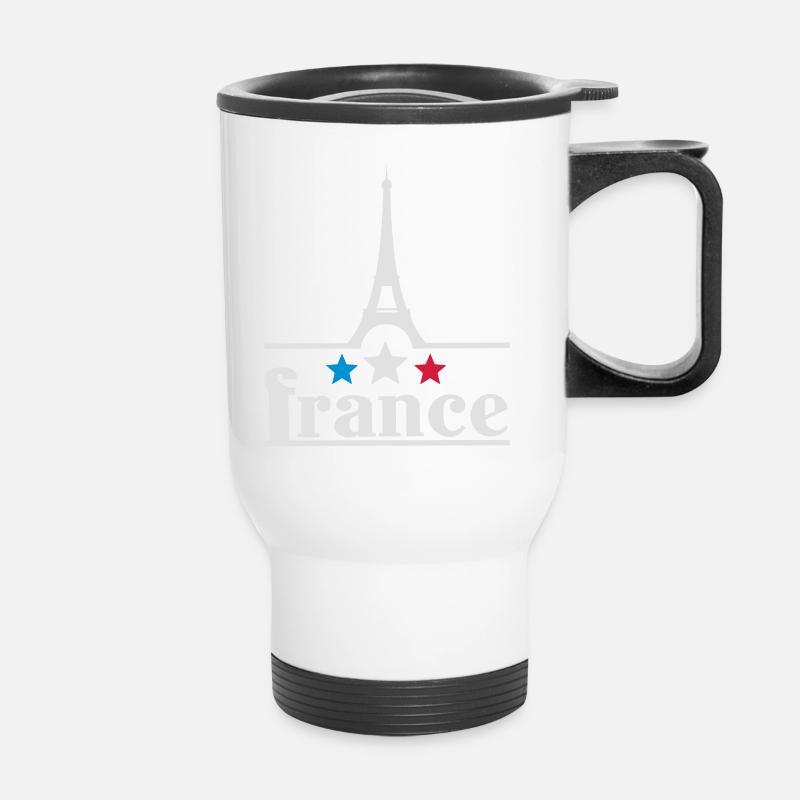 France eiffelturm - Thermobecher mit Tragegriff - Weiß