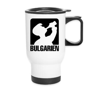 bulgarien urlaub party - Thermobecher mit Tragegriff - Weiß - Vorne