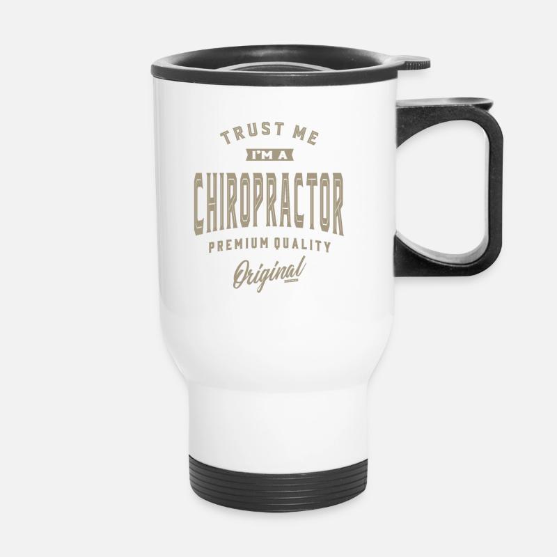 I'm a Chiropractor - Thermal mug with handle - white