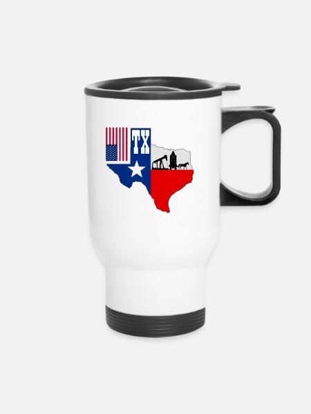 Texas - Thermobecher mit Tragegriff - Weiß