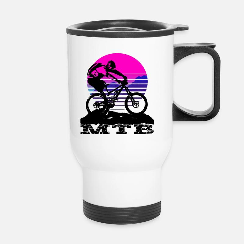 Mtb - Thermal mug with handle - white