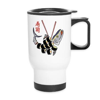 Tuna Sushi - Thermal mug with handle - white - Front