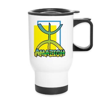 Amazigh (Amazigh inside) - Tasse isotherme avec poignée - blanc - Devant