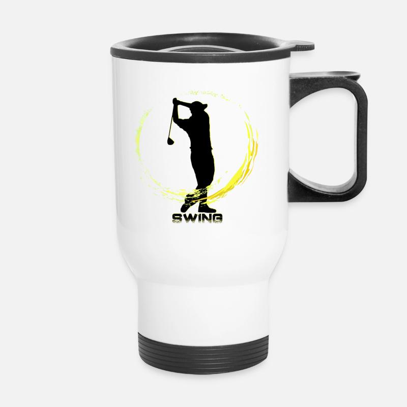 Golf - Tasse isotherme avec poignée - blanc
