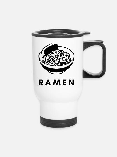 Ramen - Thermobecher mit Tragegriff - Weiß