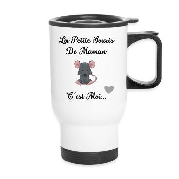 La petite souris de maman - Tasse isotherme avec poignée - blanc - Devant