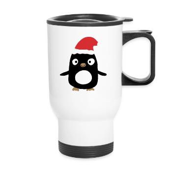 Ami pingouin - Tasse isotherme avec poignée - blanc - Devant