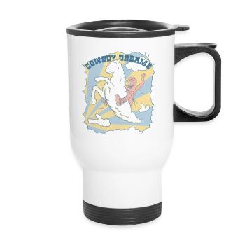 Cowboy Dreams - Thermal mug with handle - white - Front