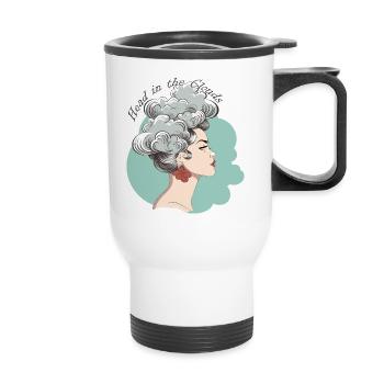 Head in the Clouds 3 - Thermal mug with handle - white - Front