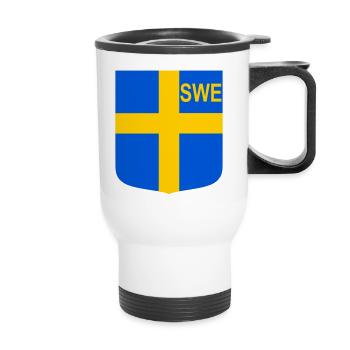 ENG shield - Thermal mug with handle - white - Front