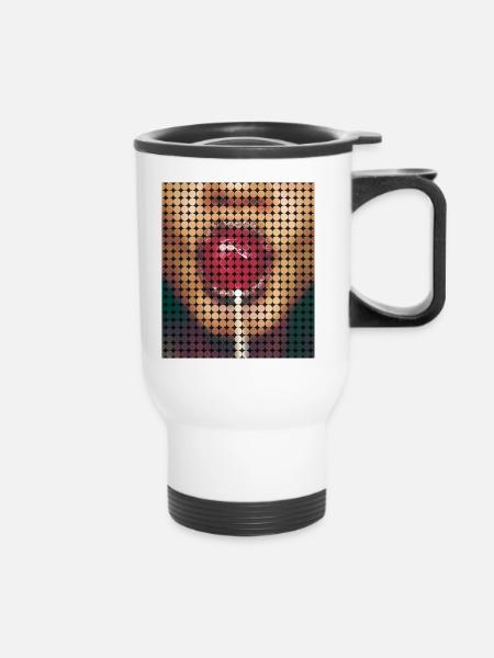 Lolli Wholes - Thermobecher mit Tragegriff - Weiß
