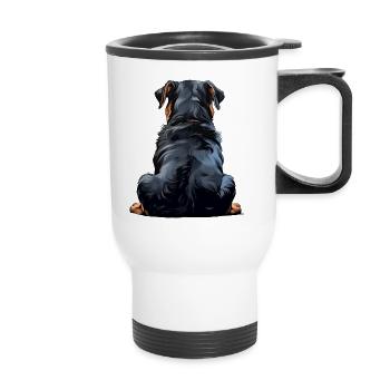 Rottweiler - Tasse isotherme avec poignée - blanc - Devant