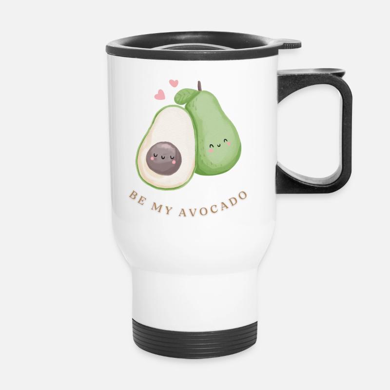 Be my avocado - Thermal mug with handle - white
