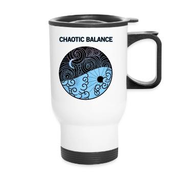 Yin Yang - Thermobecher mit Tragegriff - Weiß - Vorne