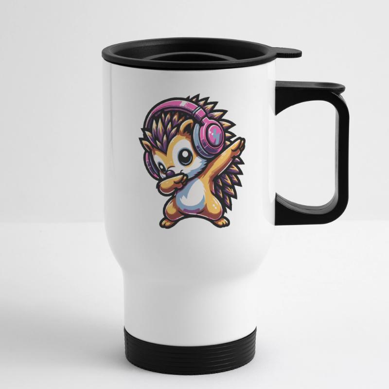 Dabbing Igel Thermobecher mit Tragegriff