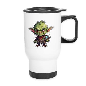Dungeons Troll - Thermobecher mit Tragegriff - Weiß - Vorne
