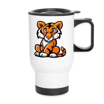 Bande dessinée Tiger - Tasse isotherme avec poignée - blanc - Devant