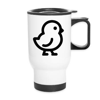 chick - Thermal mug with handle - white - Front